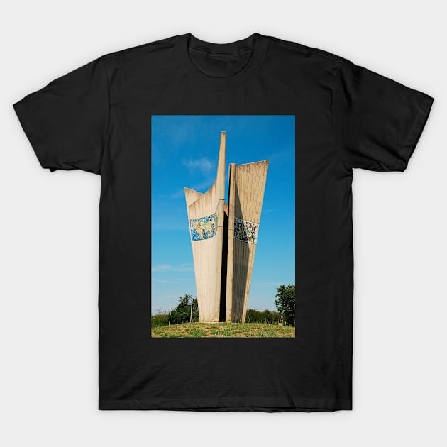 Monument in Plovanija T-Shirt by jojobob